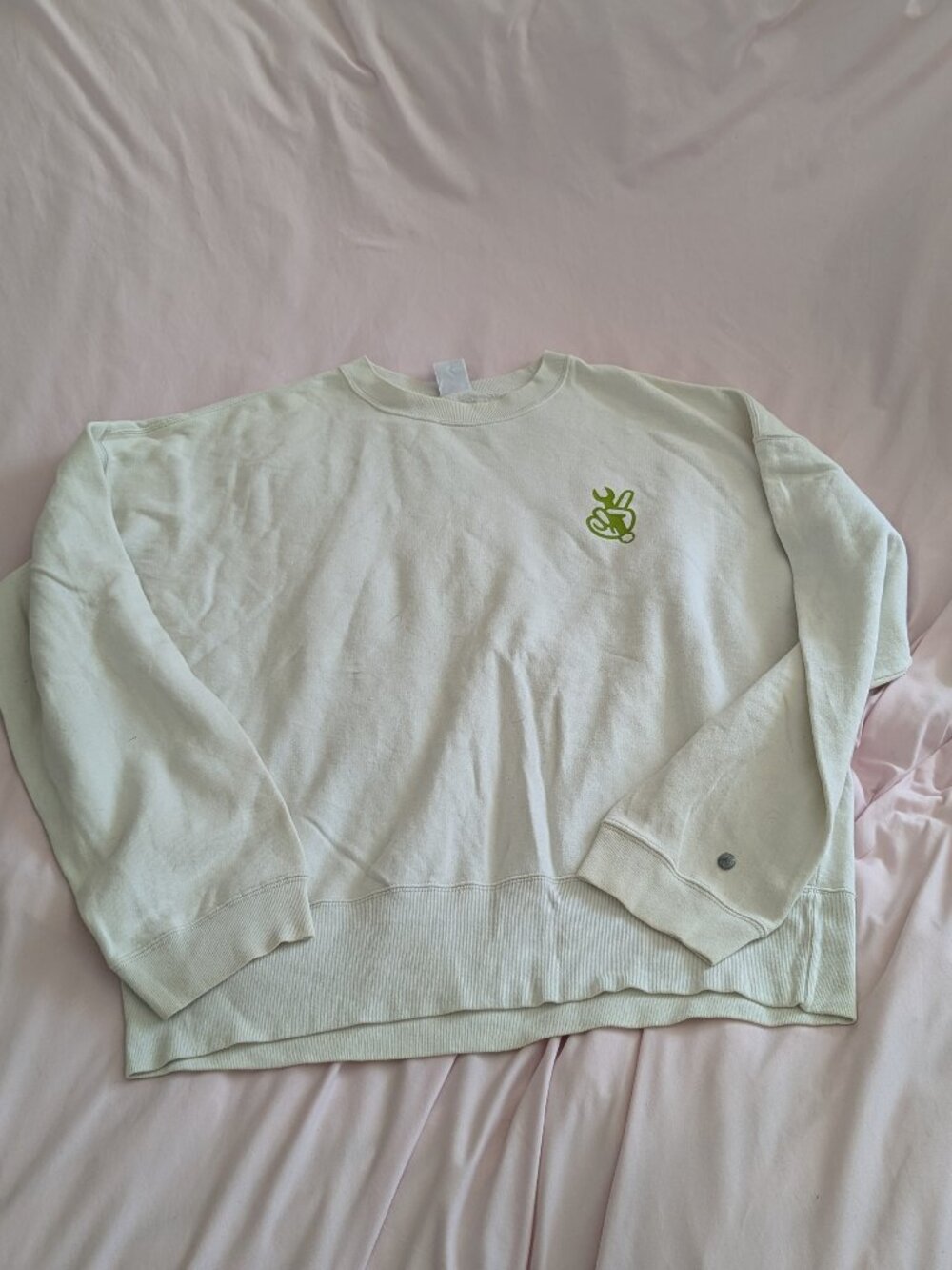Diesel White Graphic Wrench Sweatshirt Size L